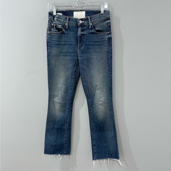 Mother SUPERIOR Jeans The Insider Ankle Fray in Beyond The Sky - Picture 4 of 9